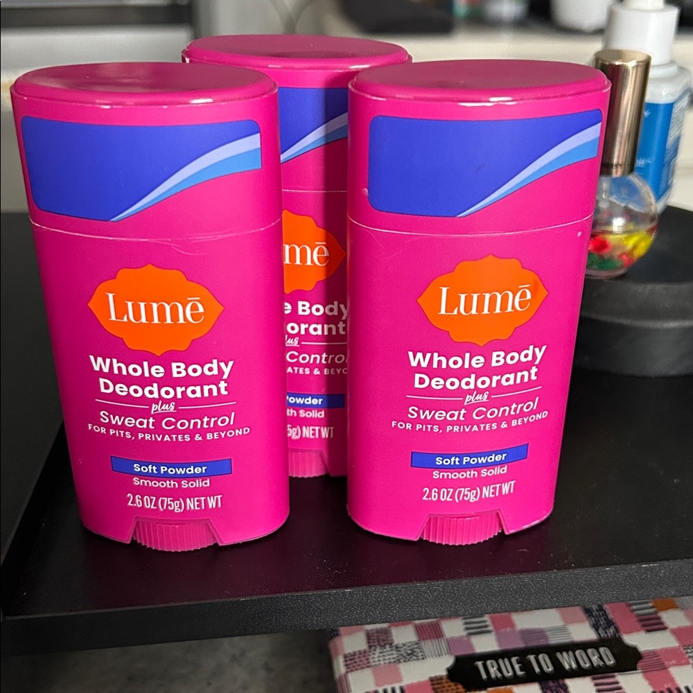 NEW 3 Lume Whole Body Deodorants - Vibrant Pink